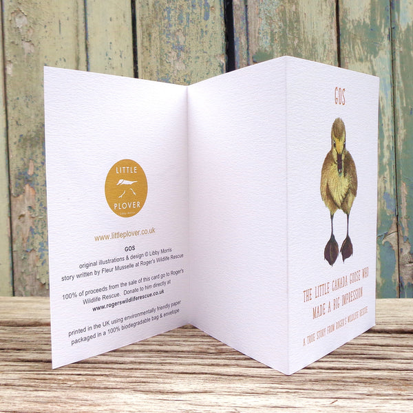 Gos the Gosling Roger's Wildlife Rescue Greetings Storycard