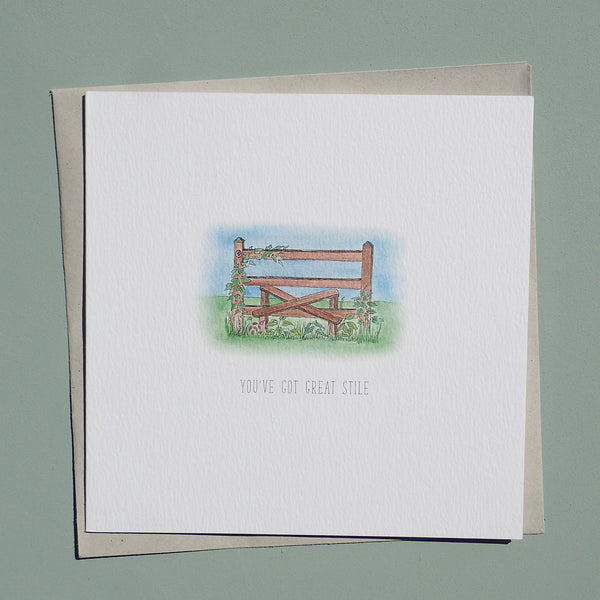 You've Got Great Stile Blank Greetings Card