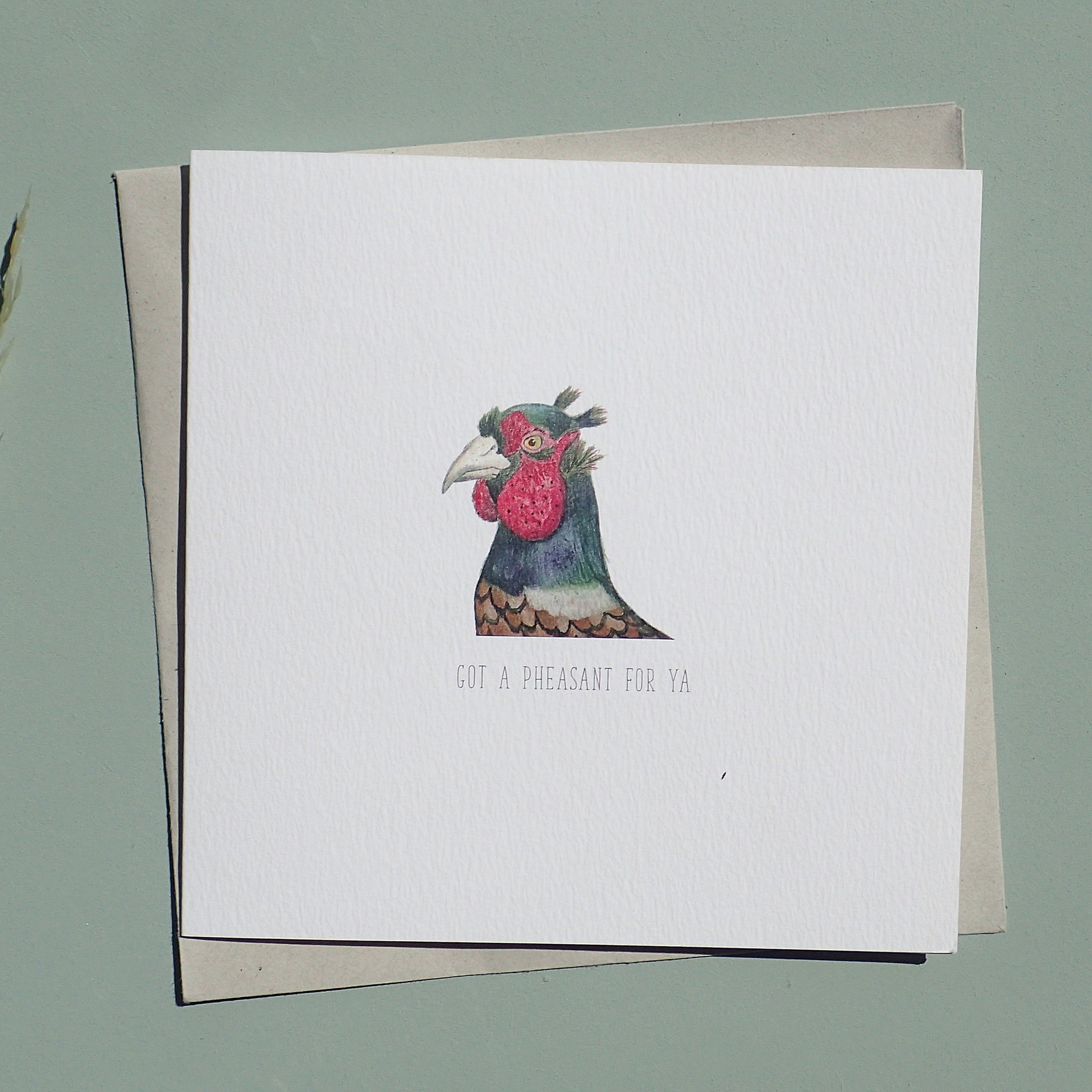Got a Pheasant For Ya Blank Greetings Card