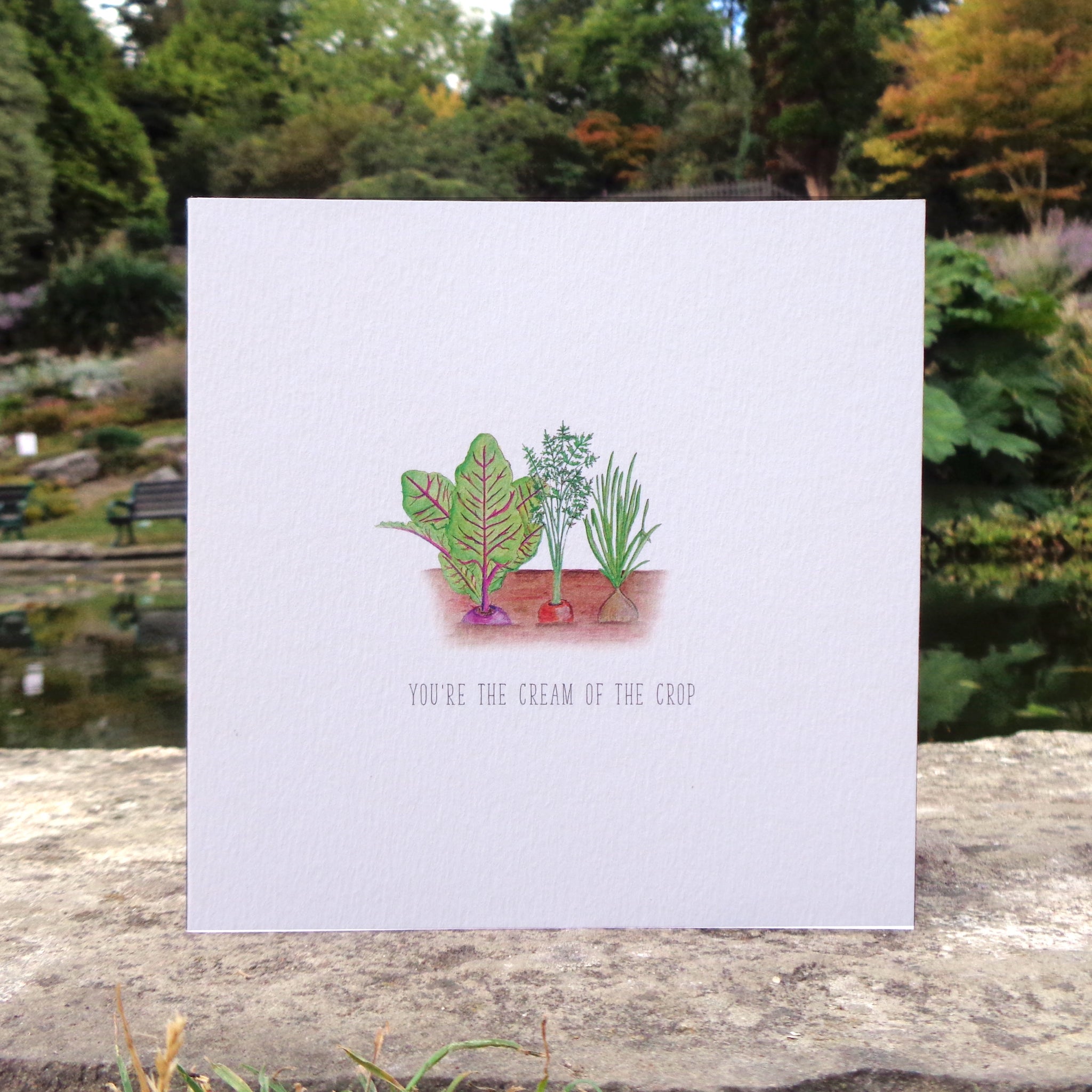 You're Cream of the Crop Gardening Blank Greetings Card