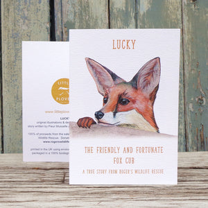 Lucky the Fox Roger's Wildlife Rescue Greetings Storycard