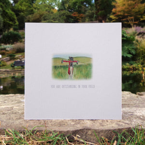 You're Oustanding in Your Field Blank Greetings Card