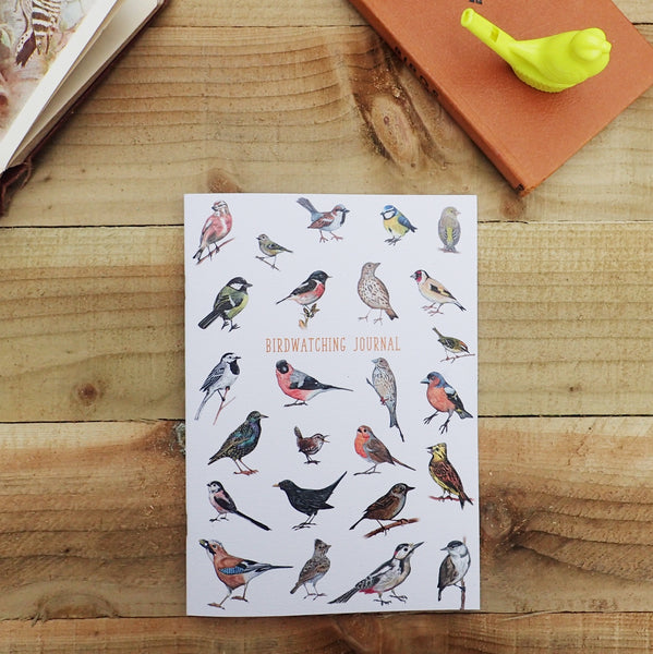 Birdwatching Journal Illustrated Lined Notebook - Multiple Sizes