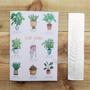 House Plant Care Journal A5 Illustrated Lined Notebook