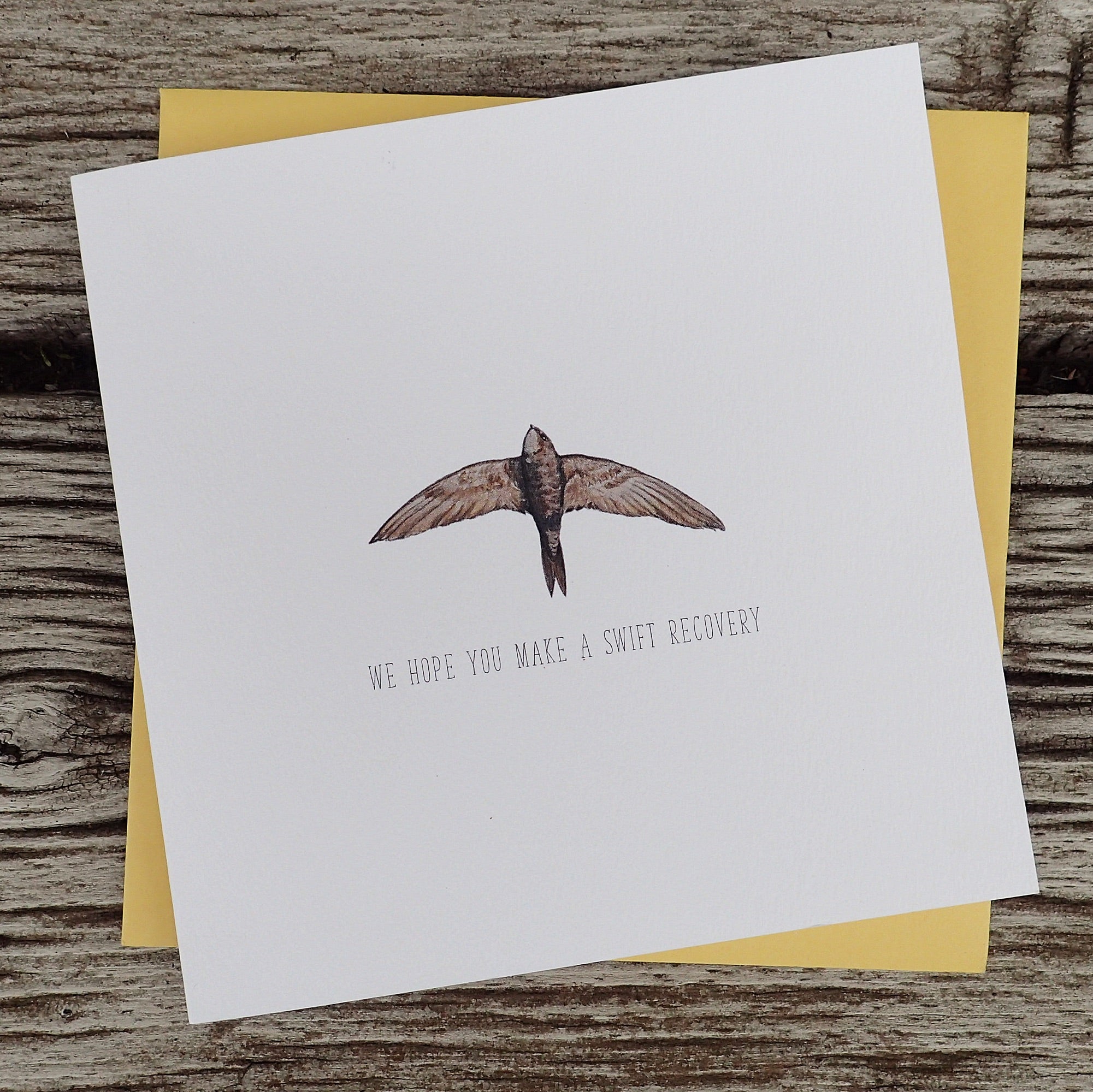 Make a Swift Recovery Blank Greetings Card